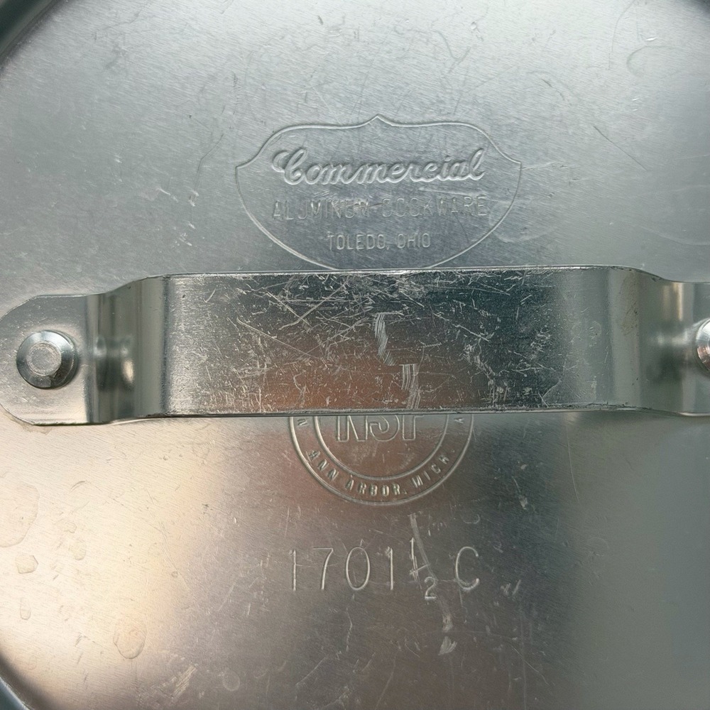 6.5" Aluminum Pot Lid NSF Commercial 1701 1/2 C Replacement Made USA - Picture 8 of 10